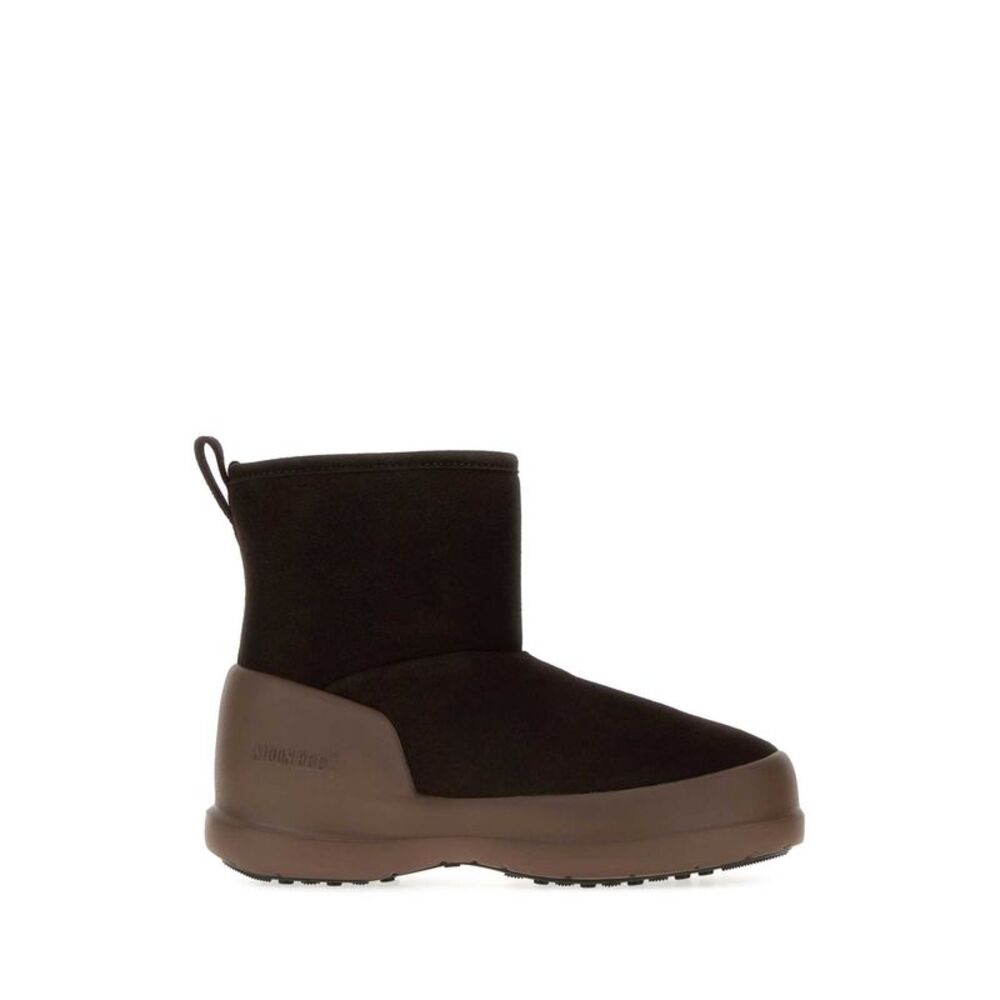 Moon Boot Unisex Dark Brown Suede Mezzaluna Mid Ankle Boots
